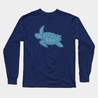 Blue Sea Turtle Long Sleeve T-Shirt